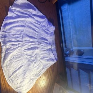 No Boundaries White Elastic Waist Skirt